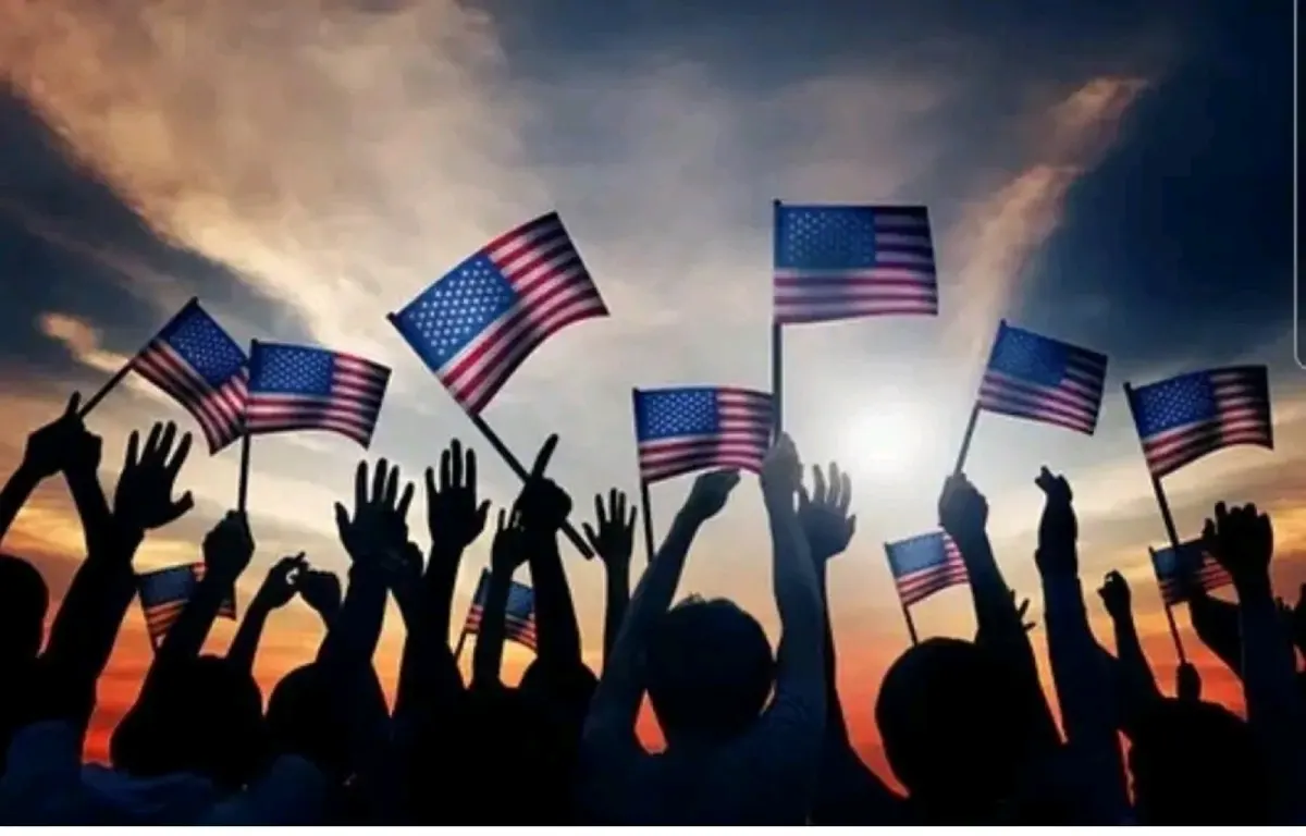 Veterans flags at Jones Chiropractic Clinic in Johnson City